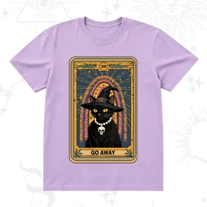 Purplehecate The Go Away Cat Tarot T-Shirt
