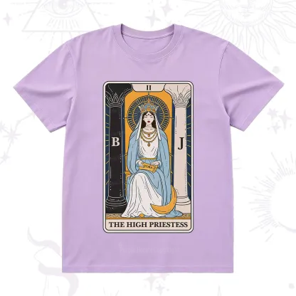 Purplehecate The High Priestess Tarot Card T-Shirt