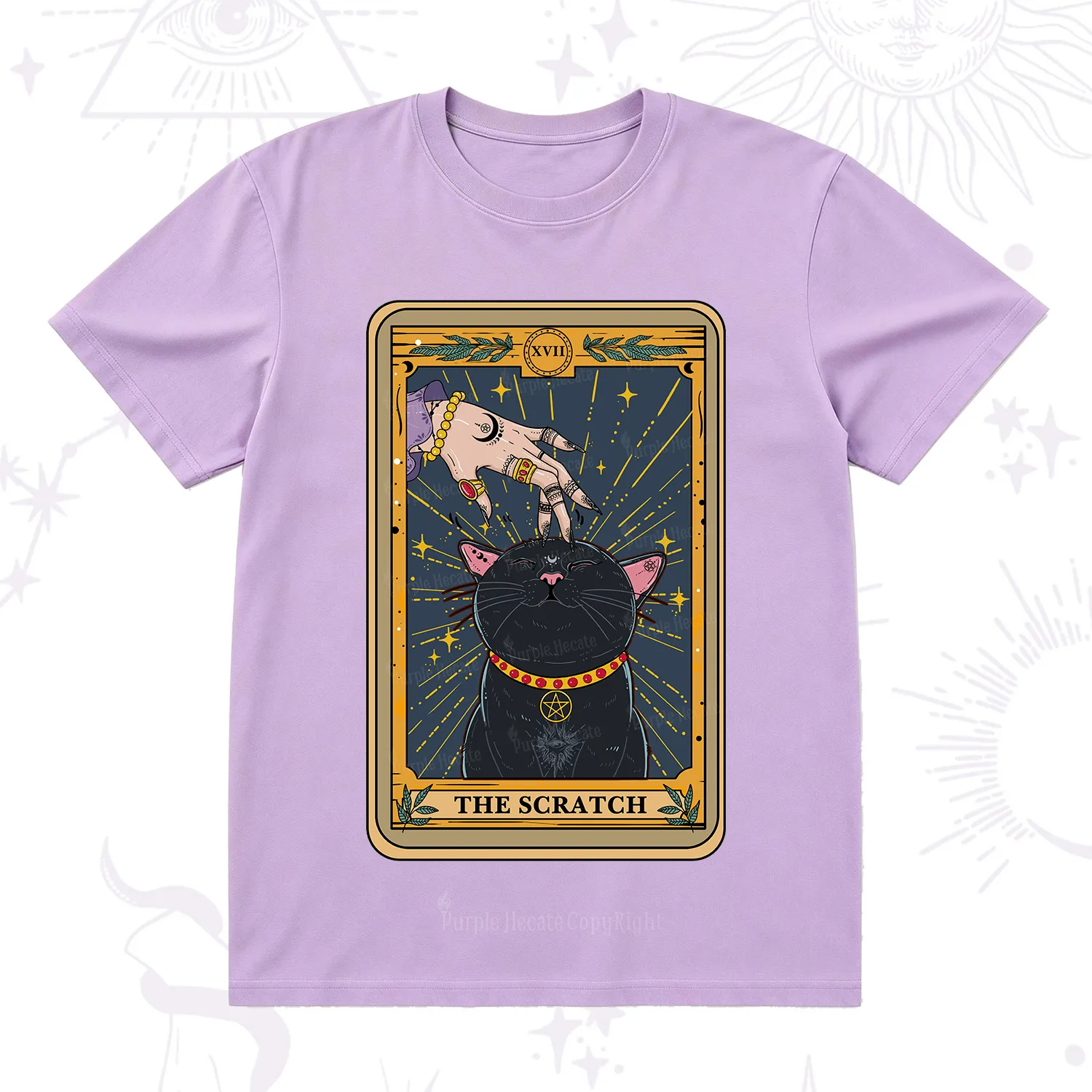 Purplehecate The Scratch Cat Tarot T-Shirt