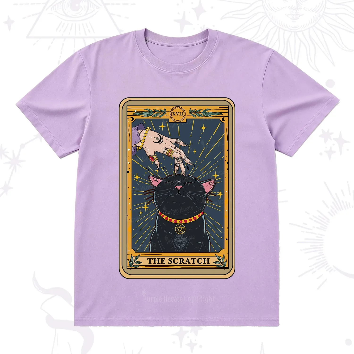Purplehecate The Scratch Cat Tarot T-Shirt
