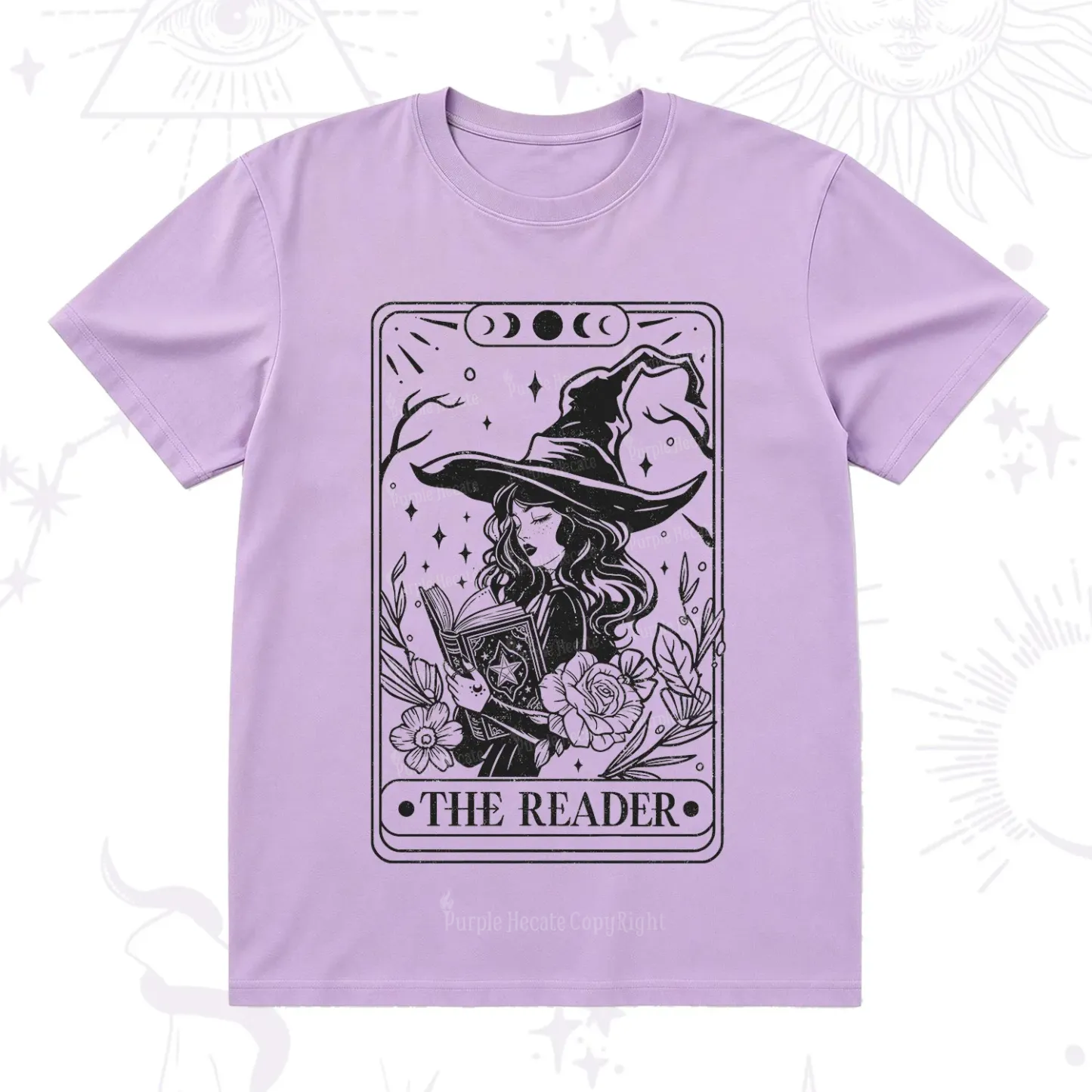 Purplehecate The Witch Reader Tarot T-Shirt