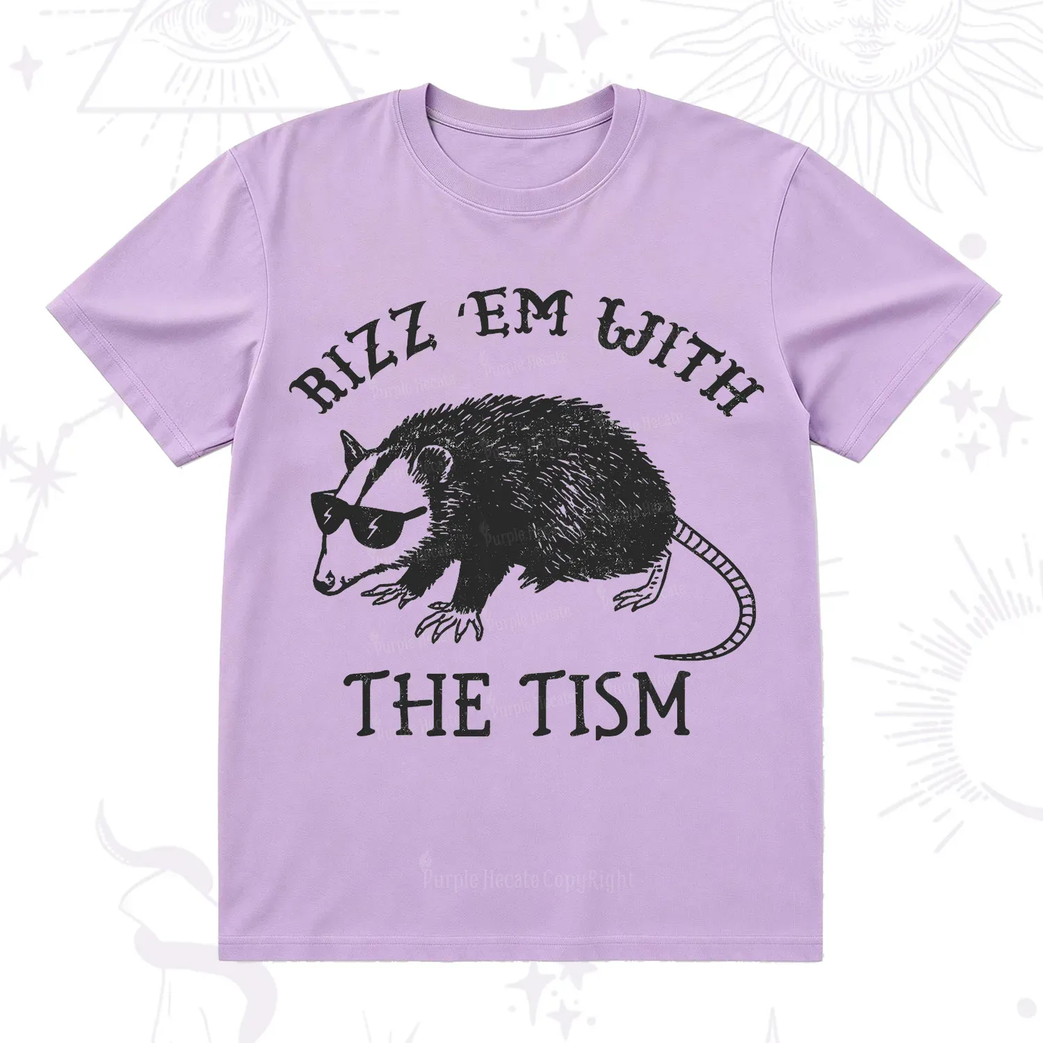 Purplehecate Rizz Em With The Tism Opossum T-Shirt