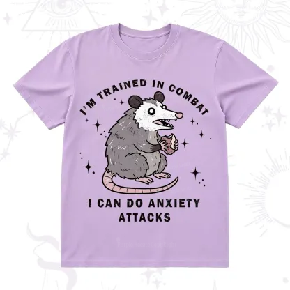 Purplehecate Anixety Attack Opossum T-Shirt