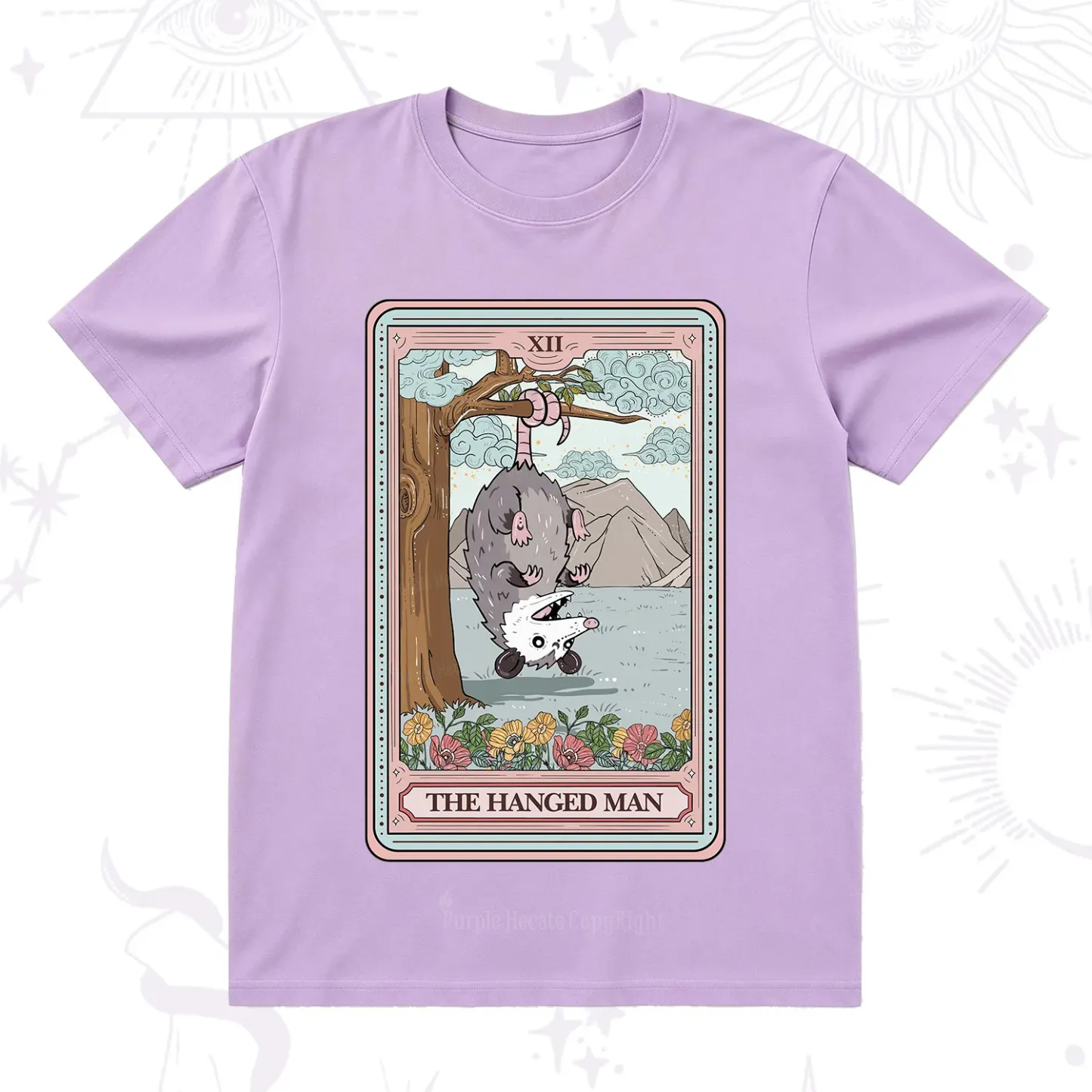 Purplehecate The Hanged Man Tarot Opossum T-Shirt
