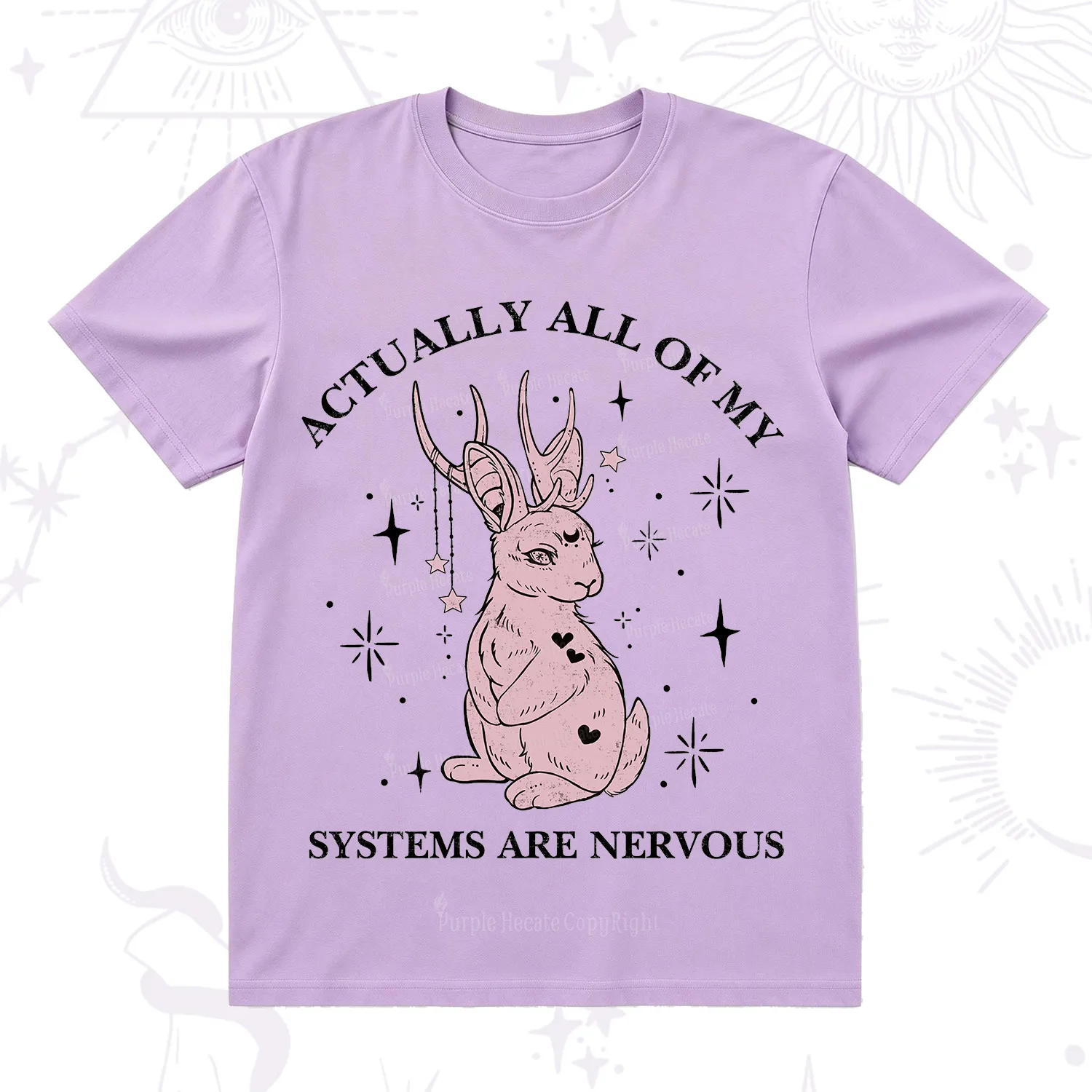 Purplehecate Actually All Of My Systems Are Nervous T-Shirt