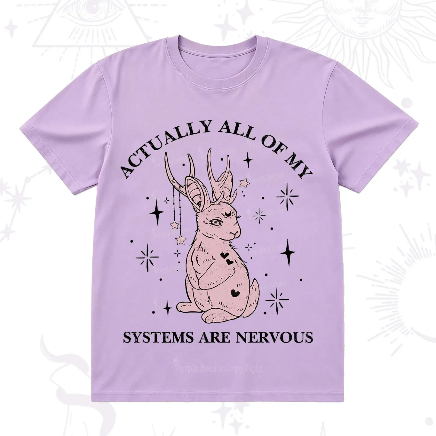 Purplehecate Actually All Of My Systems Are Nervous T-Shirt