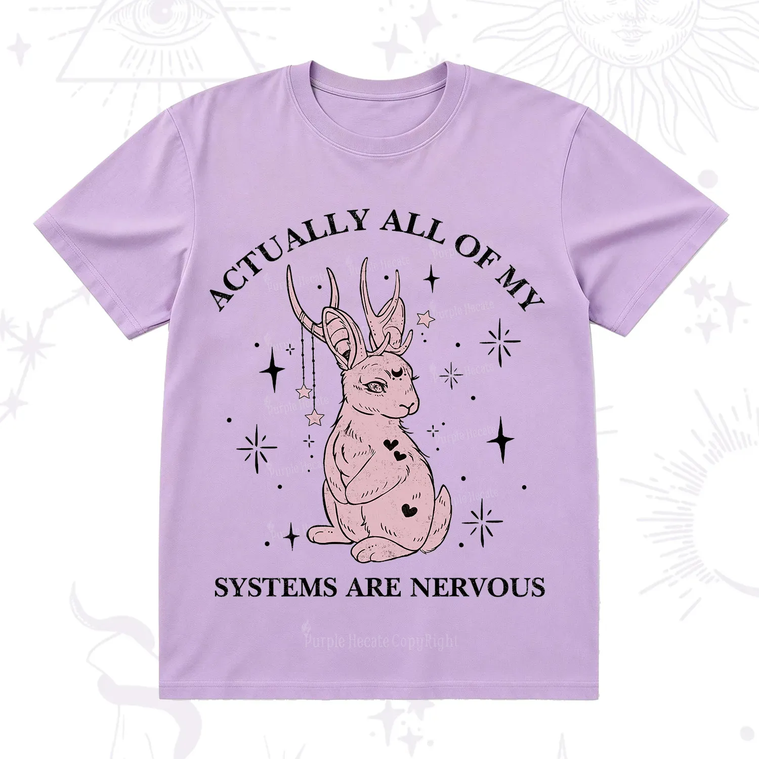 Purplehecate Actually All Of My Systems Are Nervous T-Shirt