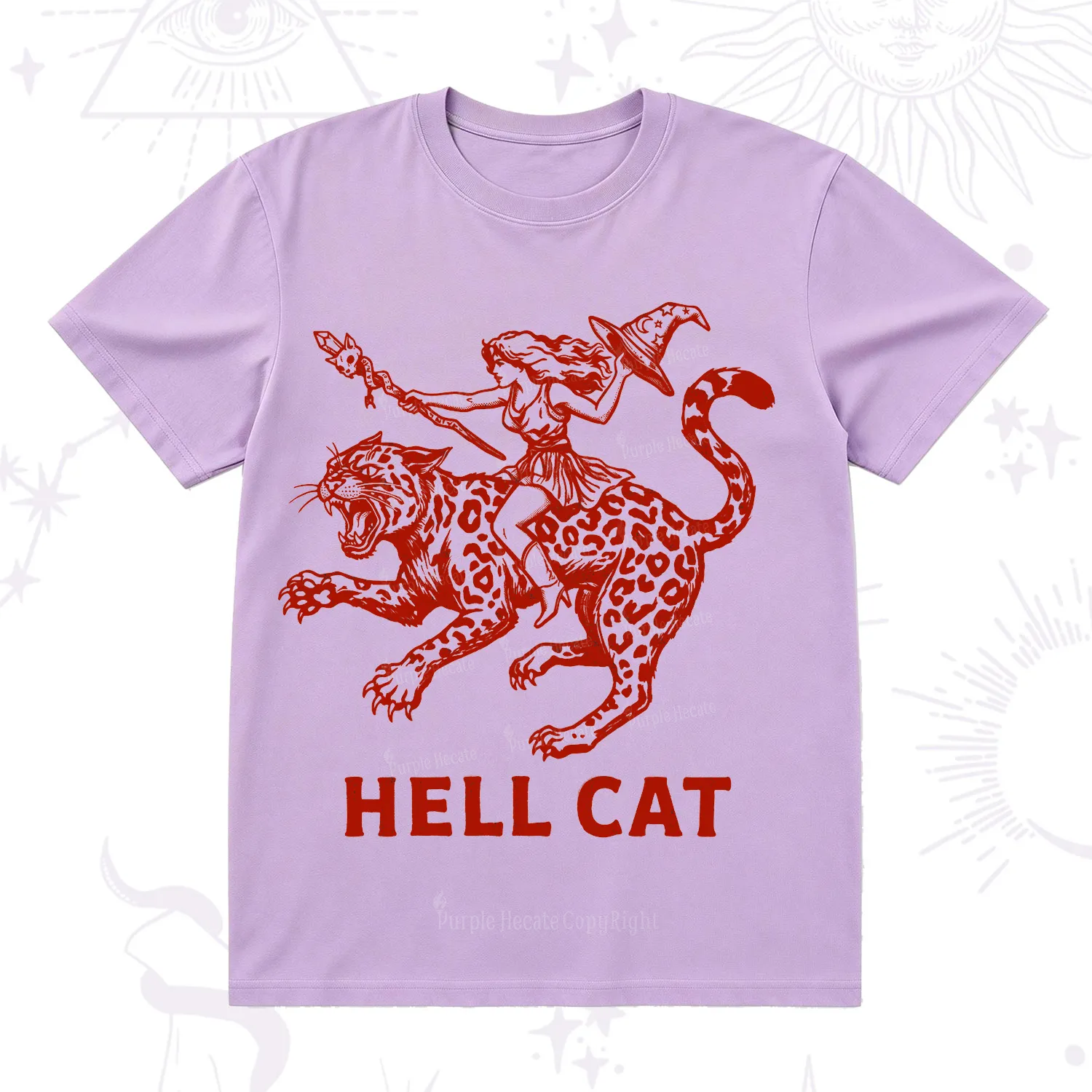 Purplehecate Hex Girl Hell Cat T-Shirt