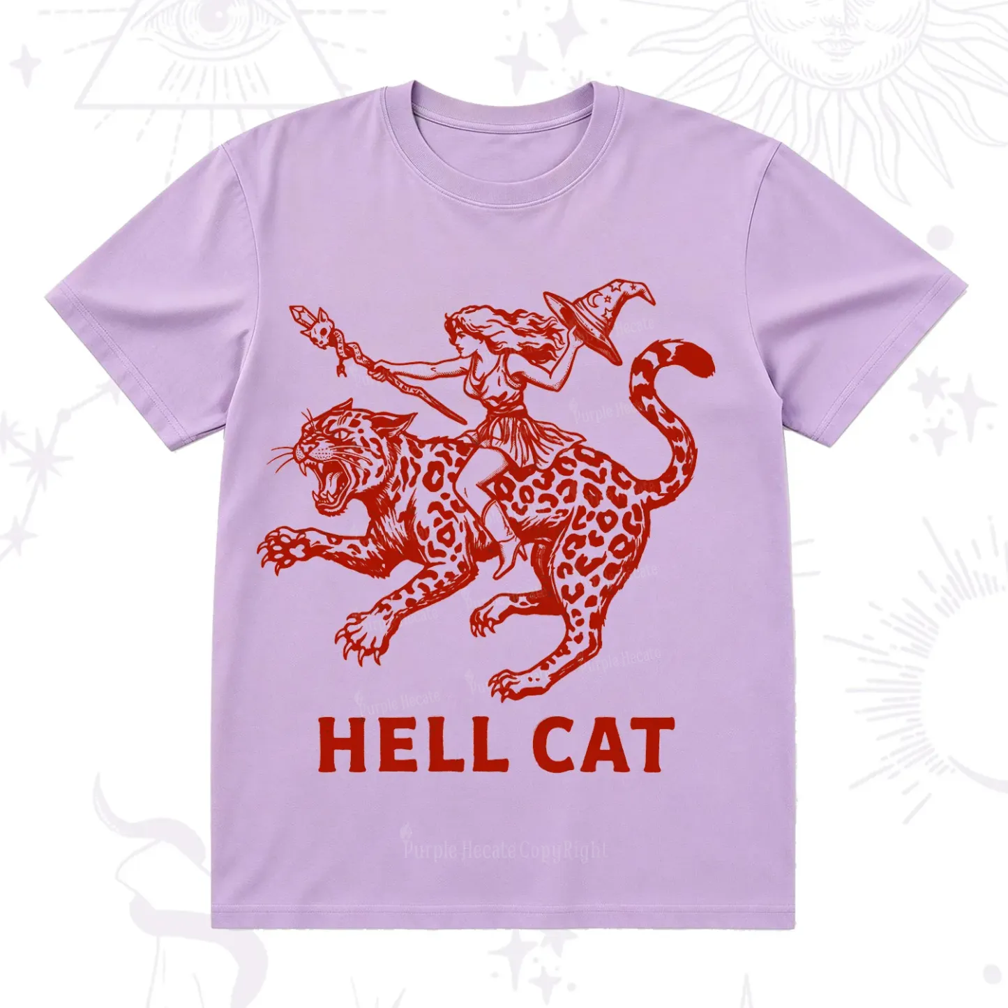 Purplehecate Hex Girl Hell Cat T-Shirt