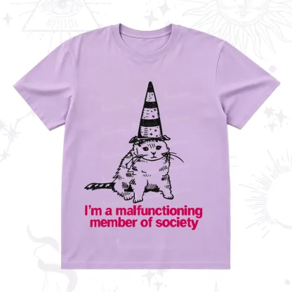 Purplehecate Social Anxiety Cat T-Shirt
