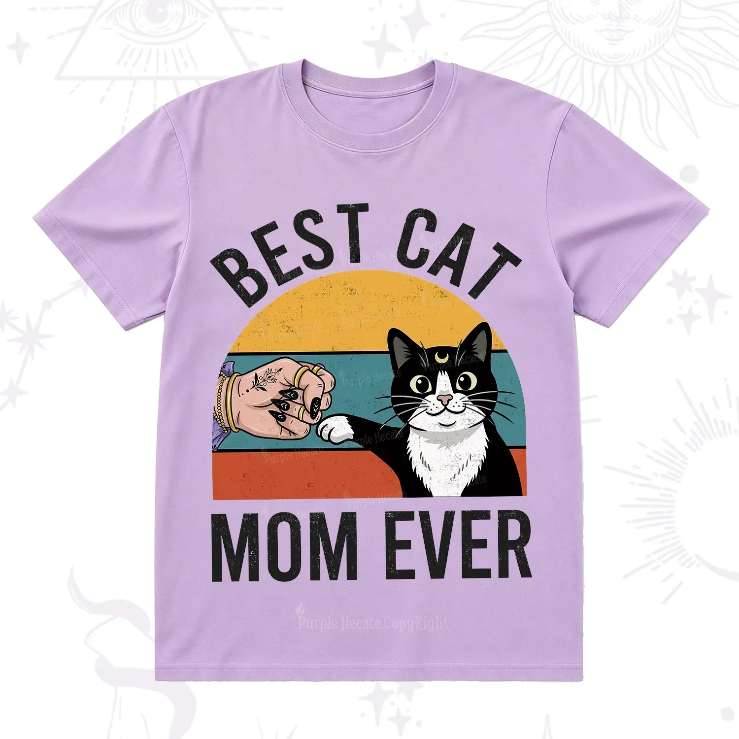 Purplehecate Best Cat Mom Ever T-Shirt