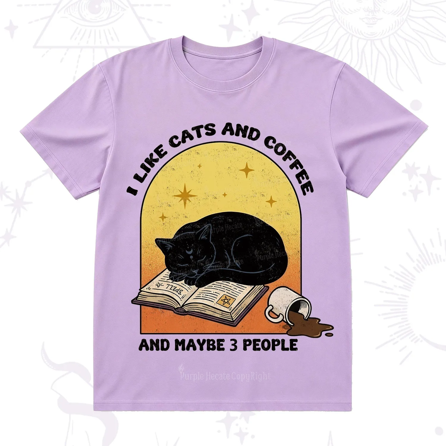Purplehecate I Like Cats And Coffee T-Shirt