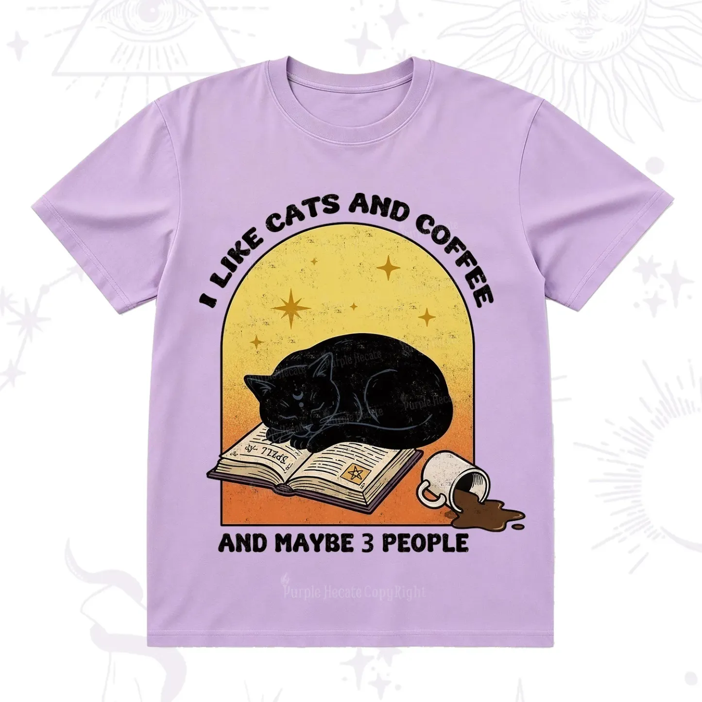 Purplehecate I Like Cats And Coffee T-Shirt