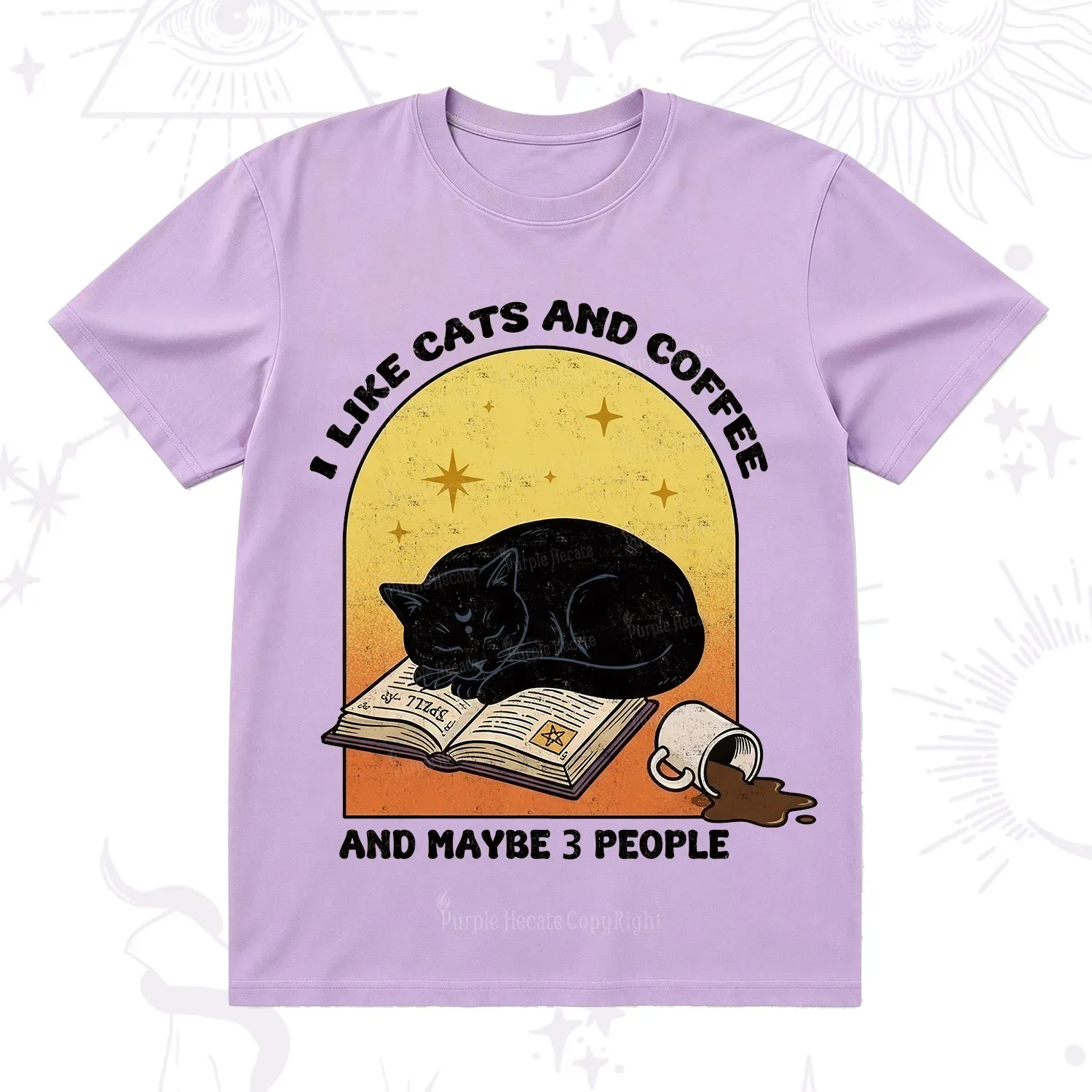 Purplehecate I Like Cats And Coffee T-Shirt