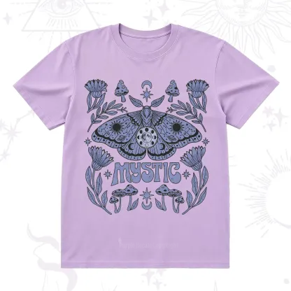 Purplehecate Celestial Moth Mushrooms T-Shirt