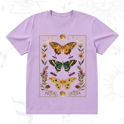 Purplehecate Sun and Moon Butterfly T-Shirt