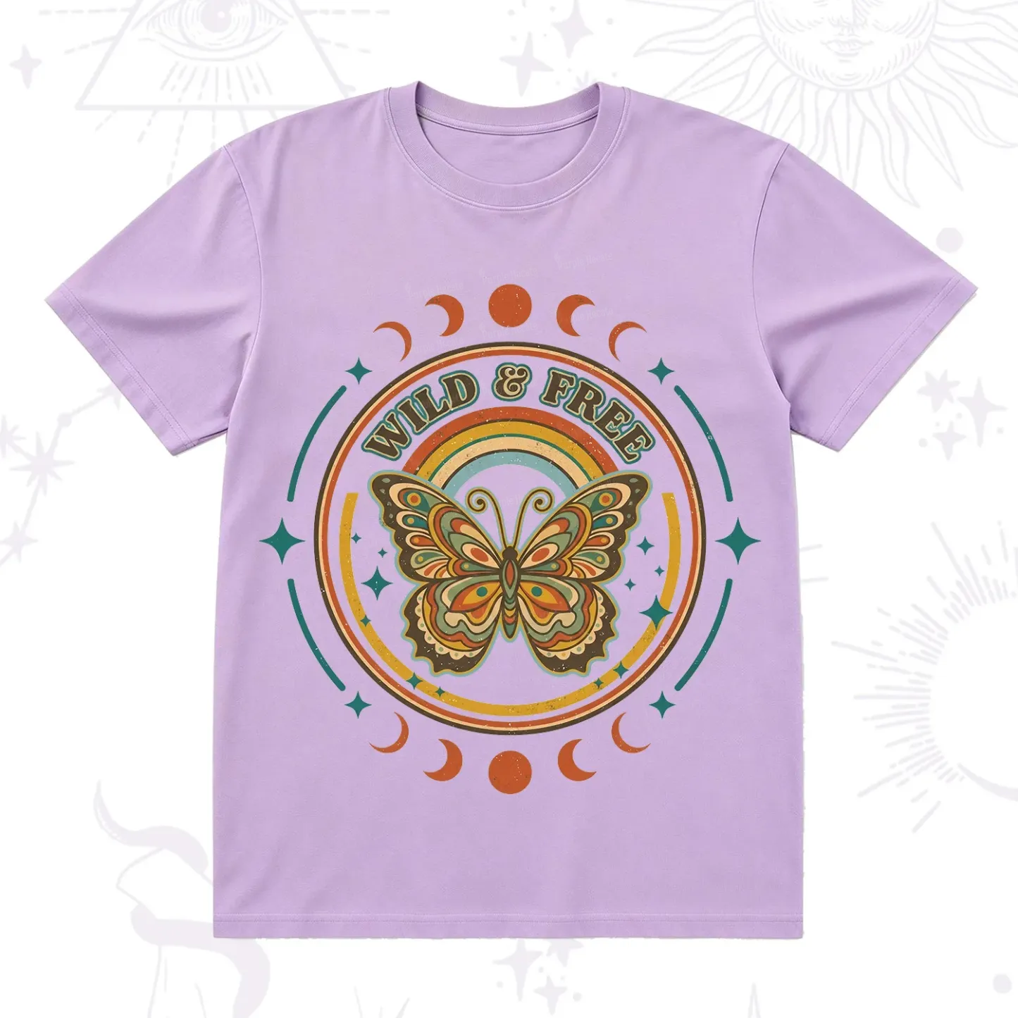Purplehecate Wild?And?Free?Butterfly T-Shirt
