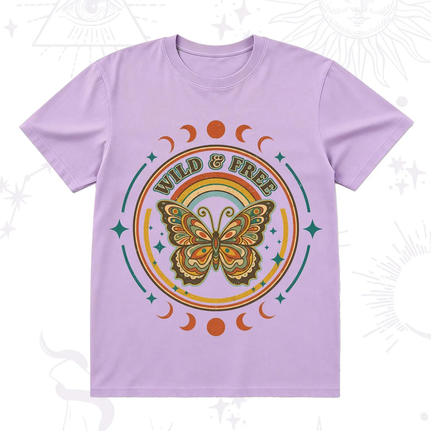 Purplehecate Wild?And?Free?Butterfly T-Shirt