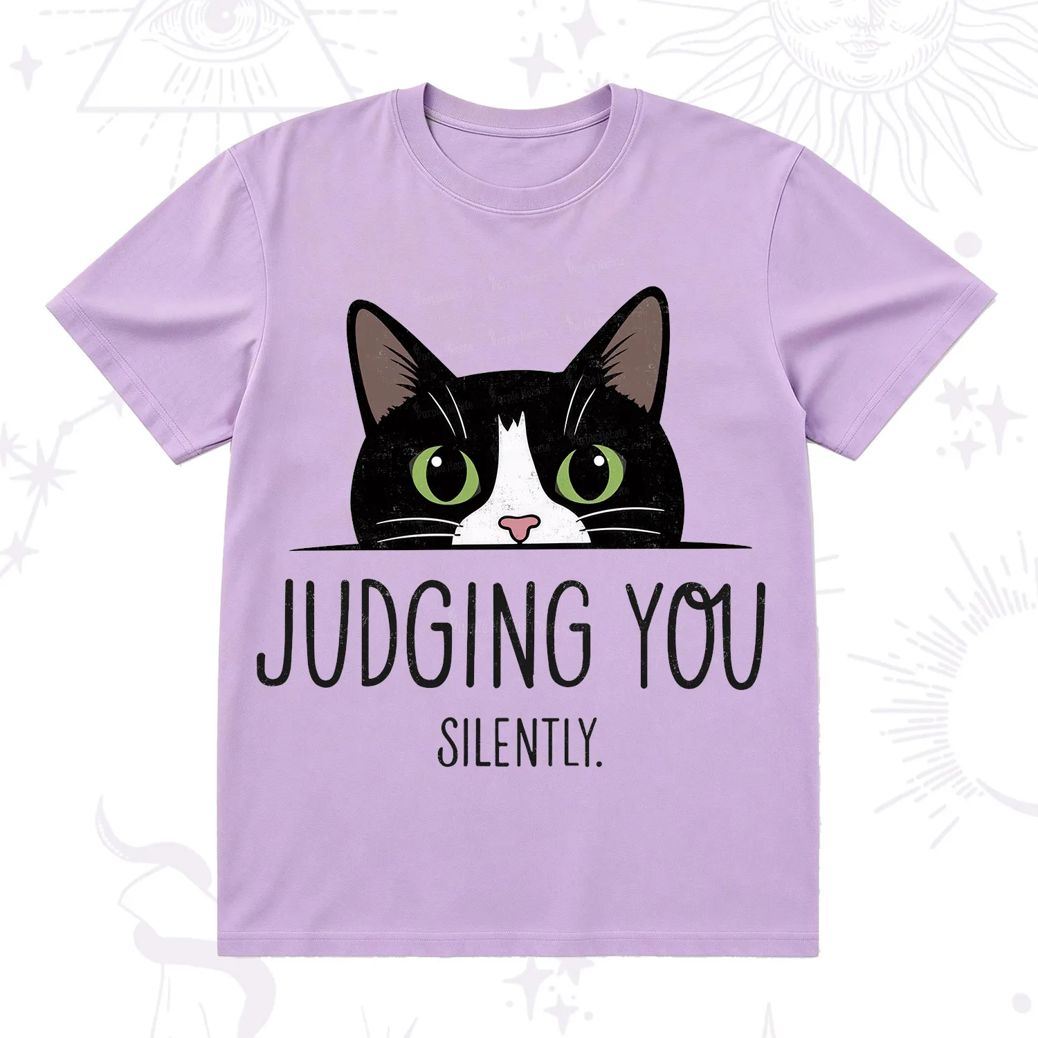 Purplehecate Cute Cat Judging You Silently T-Shirt