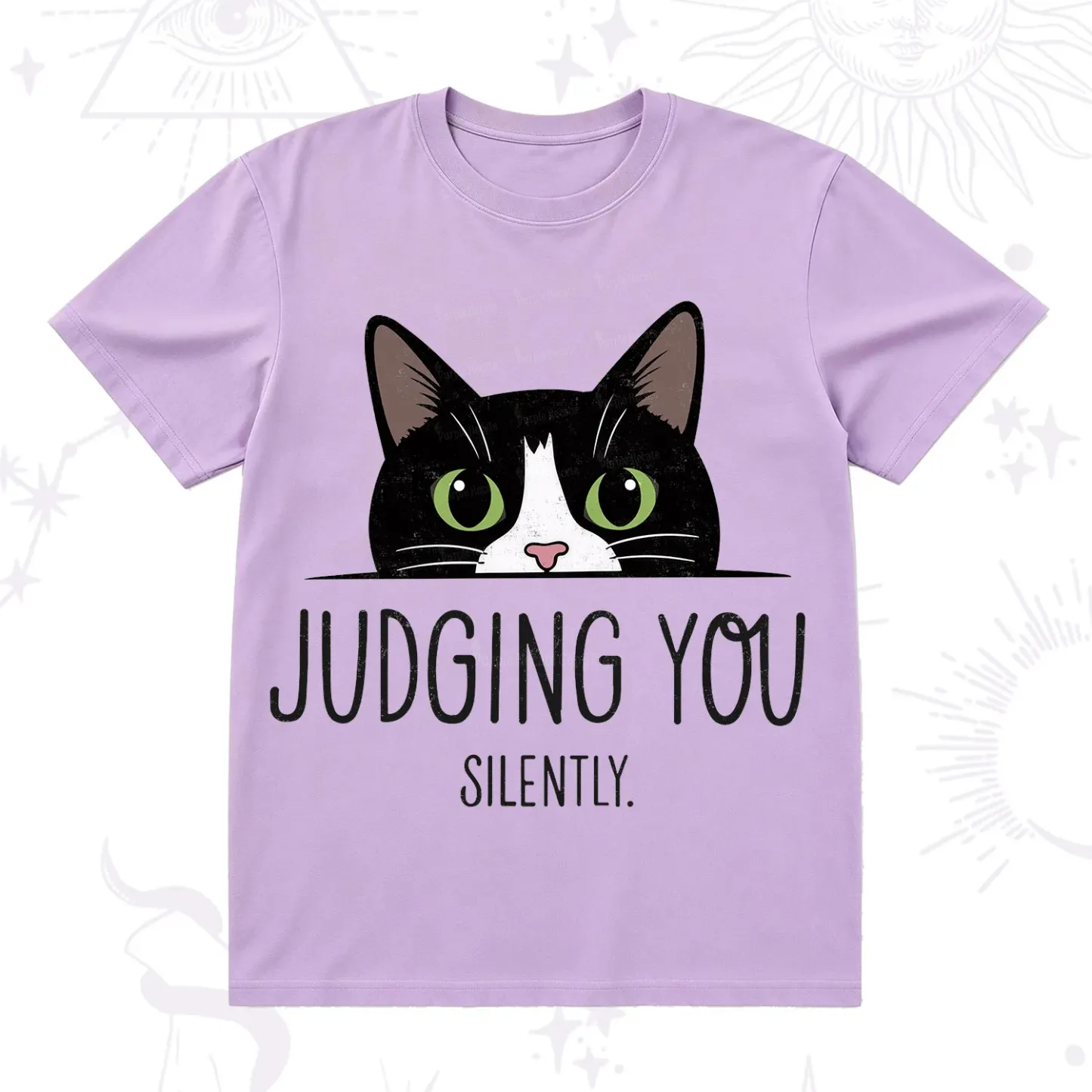 Purplehecate Cute Cat Judging You Silently T-Shirt