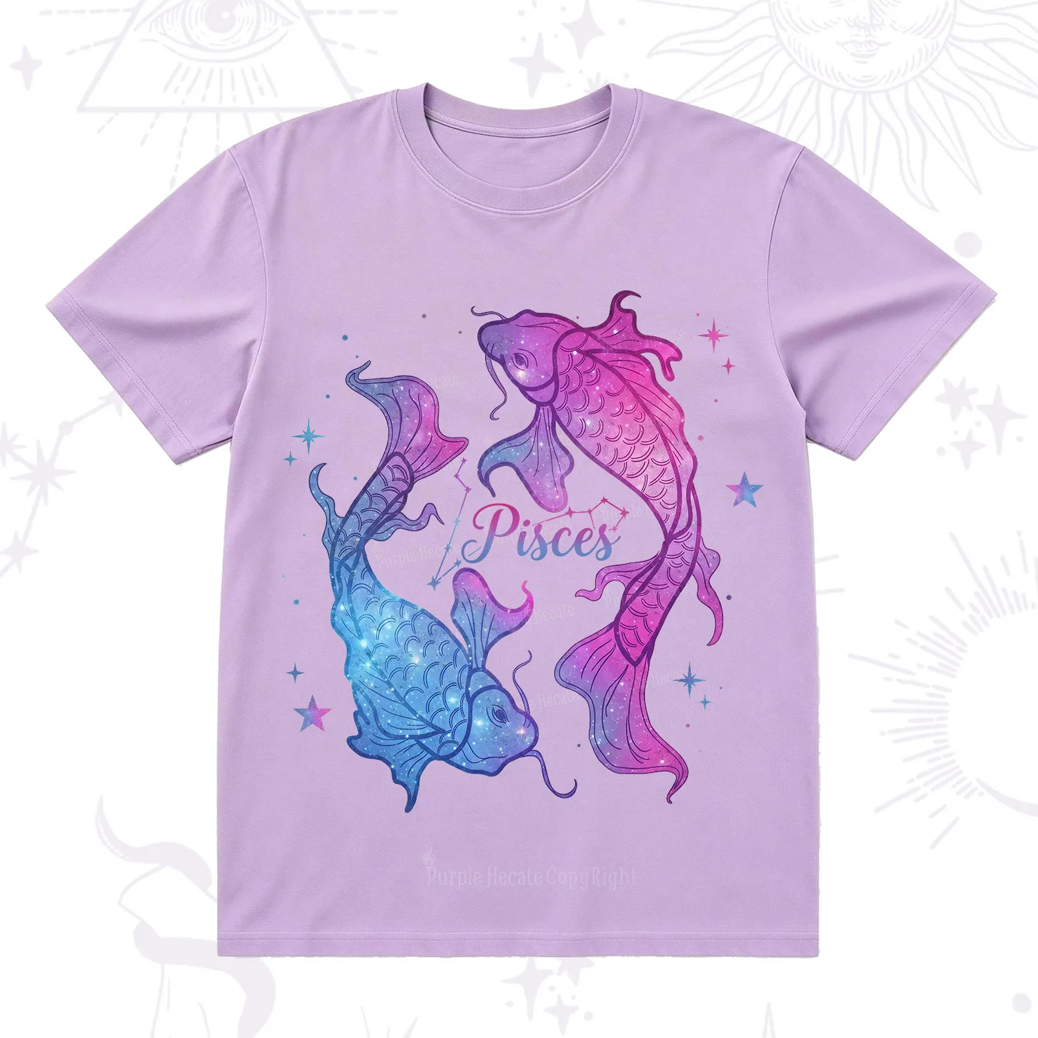 Purplehecate Pisces Zodiac T-Shirt