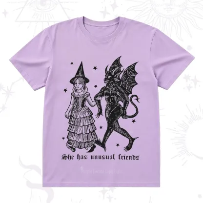 Purplehecate She Has Unusual Friends T-Shirt