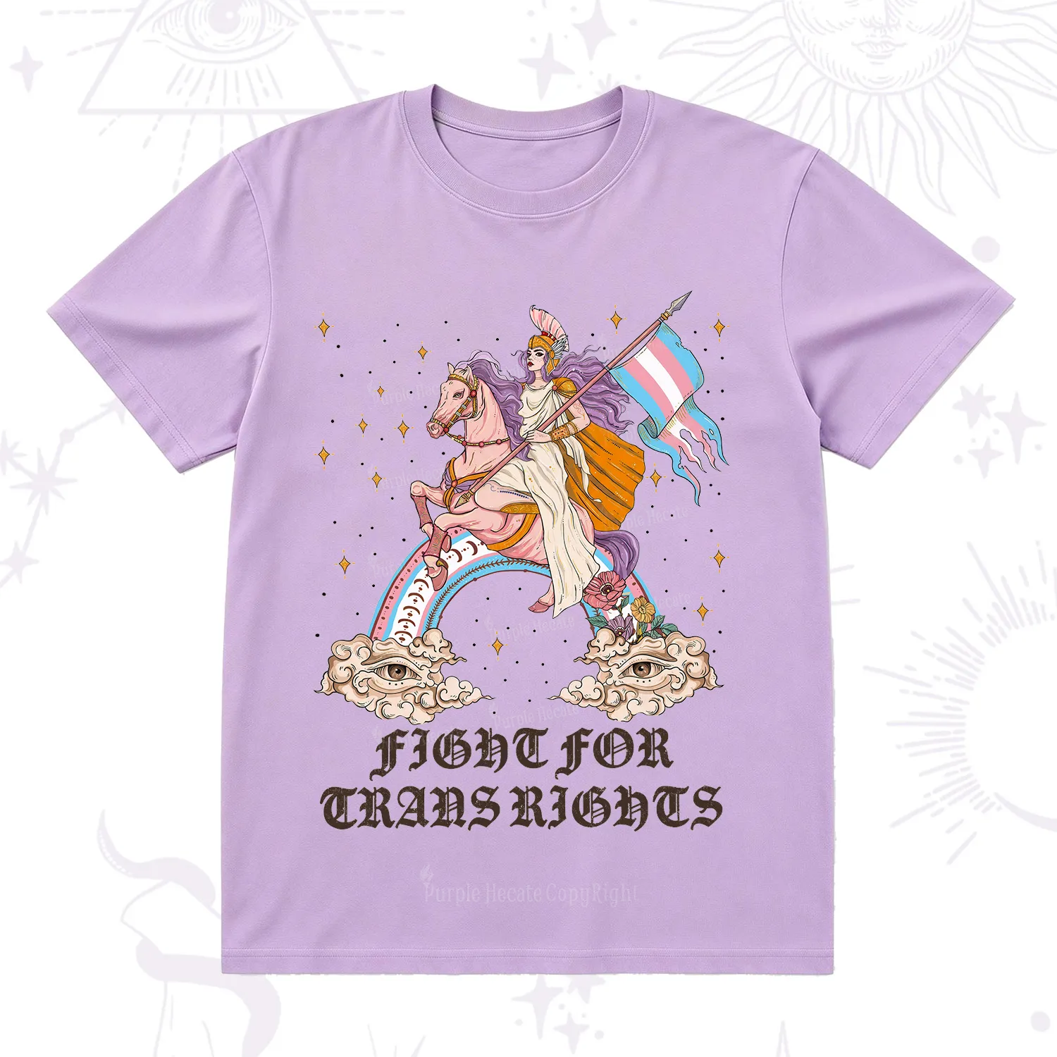Purplehecate Fight for Trans Rights Knight T-Shirt