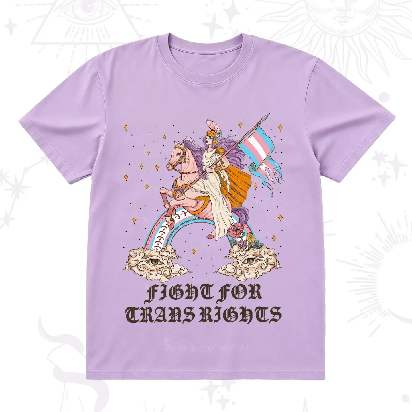 Purplehecate Fight for Trans Rights Knight T-Shirt