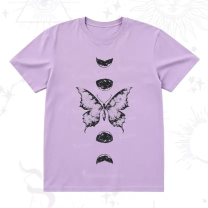 Purplehecate Lunar Butterfly Phases T-Shirt