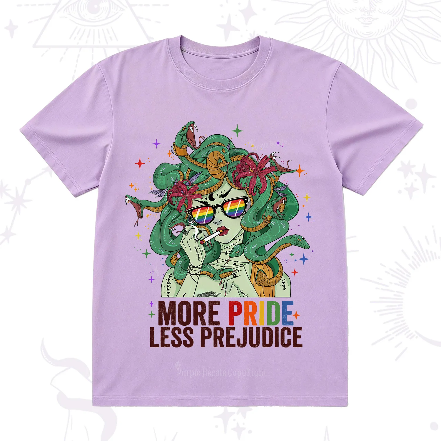 Purplehecate More Pride Less Prejudice Medusa T-Shirt