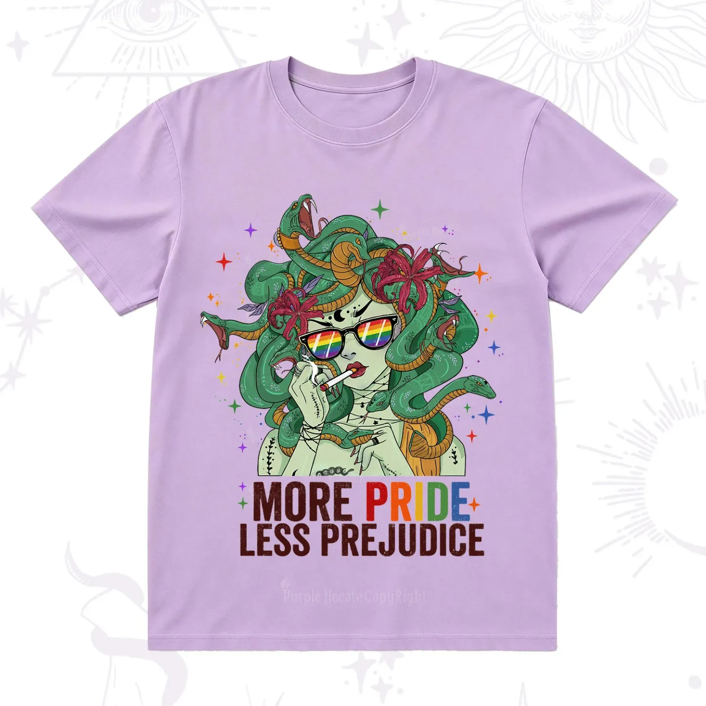 Purplehecate More Pride Less Prejudice Medusa T-Shirt