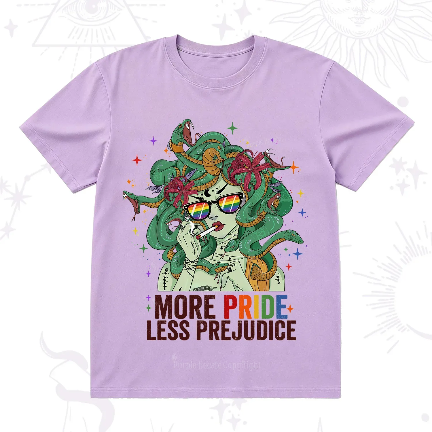 Purplehecate More Pride Less Prejudice Medusa T-Shirt