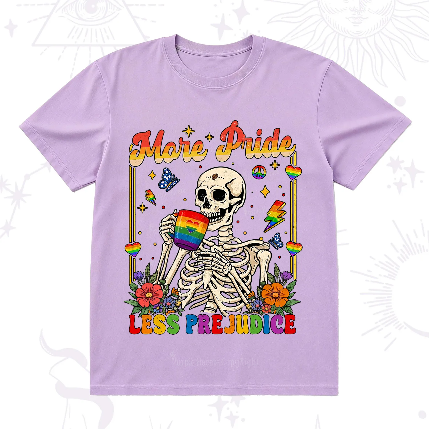 Purplehecate More Pride Less Prejudice Skeleton T-Shirt