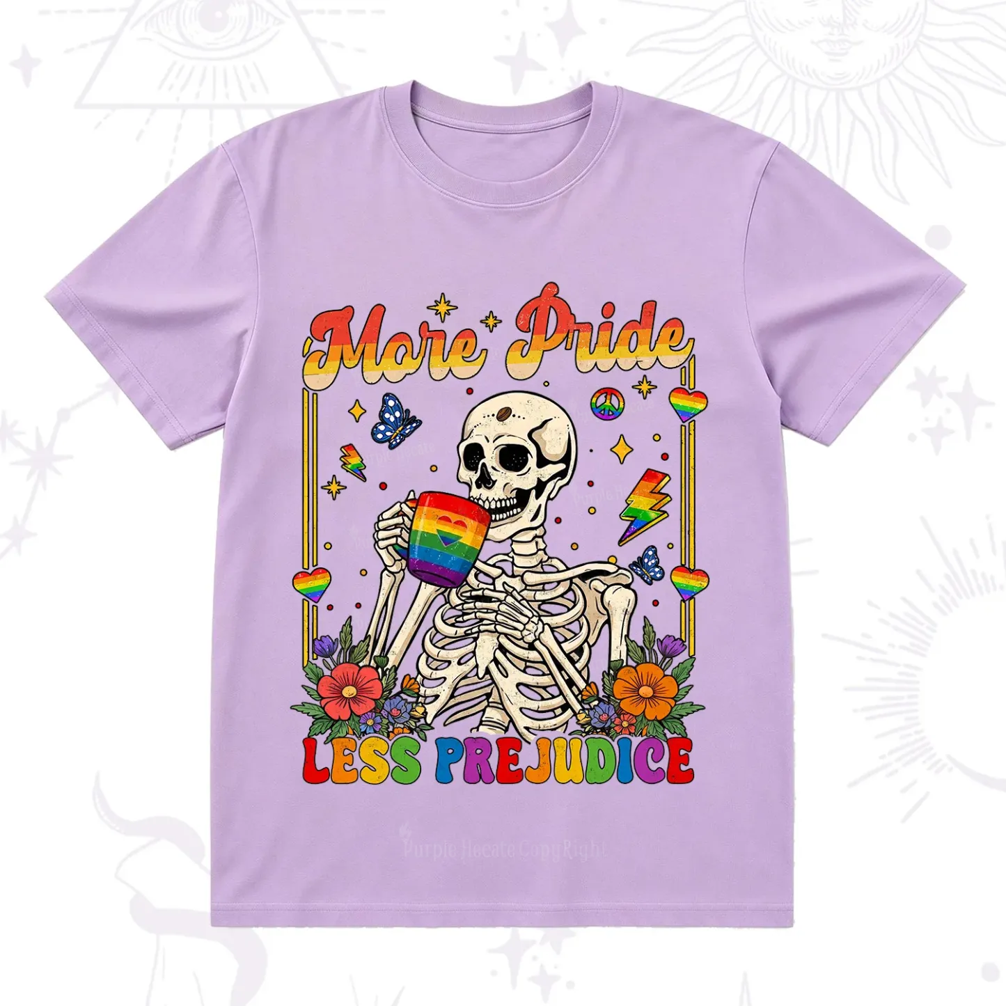 Purplehecate More Pride Less Prejudice Skeleton T-Shirt