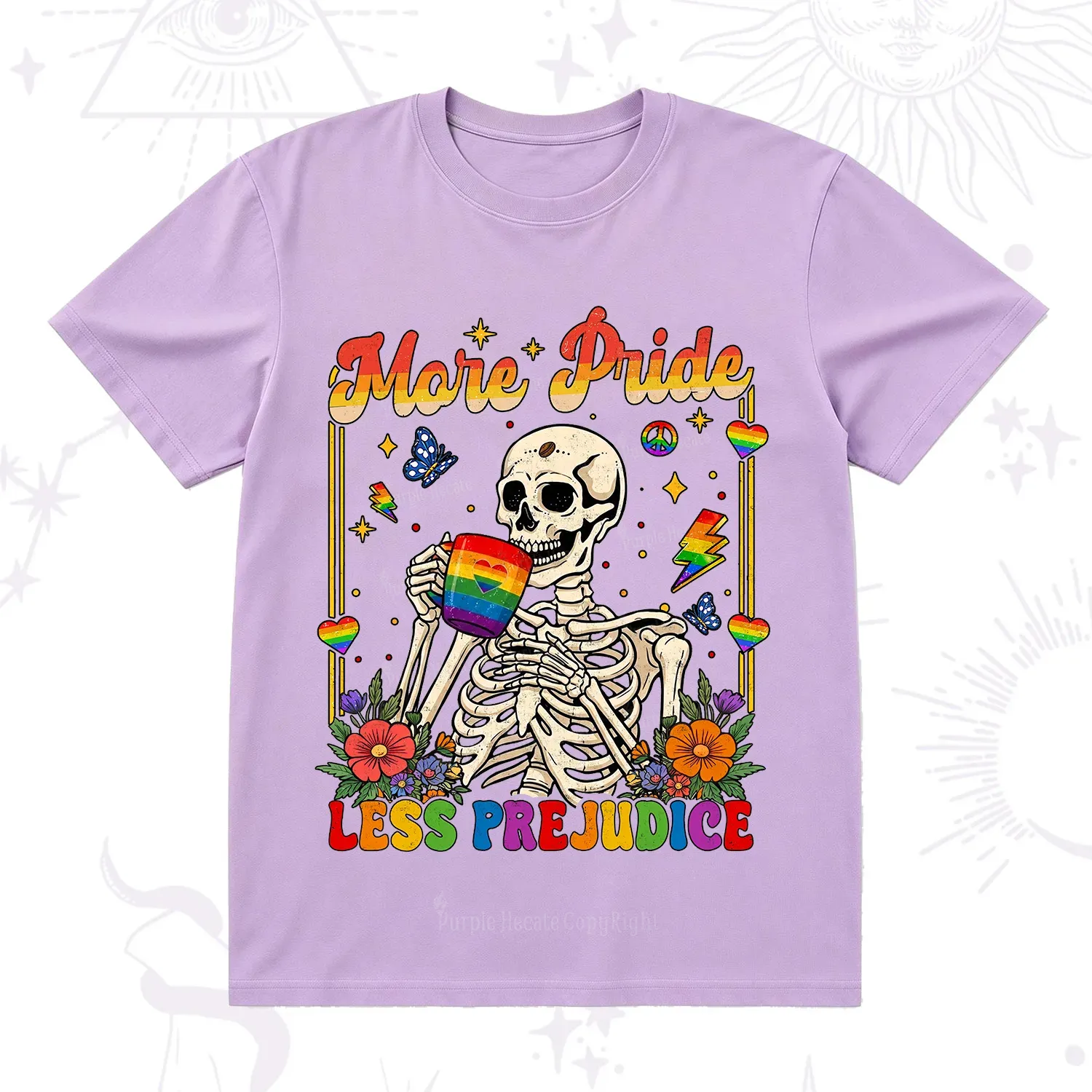 Purplehecate More Pride Less Prejudice Skeleton T-Shirt