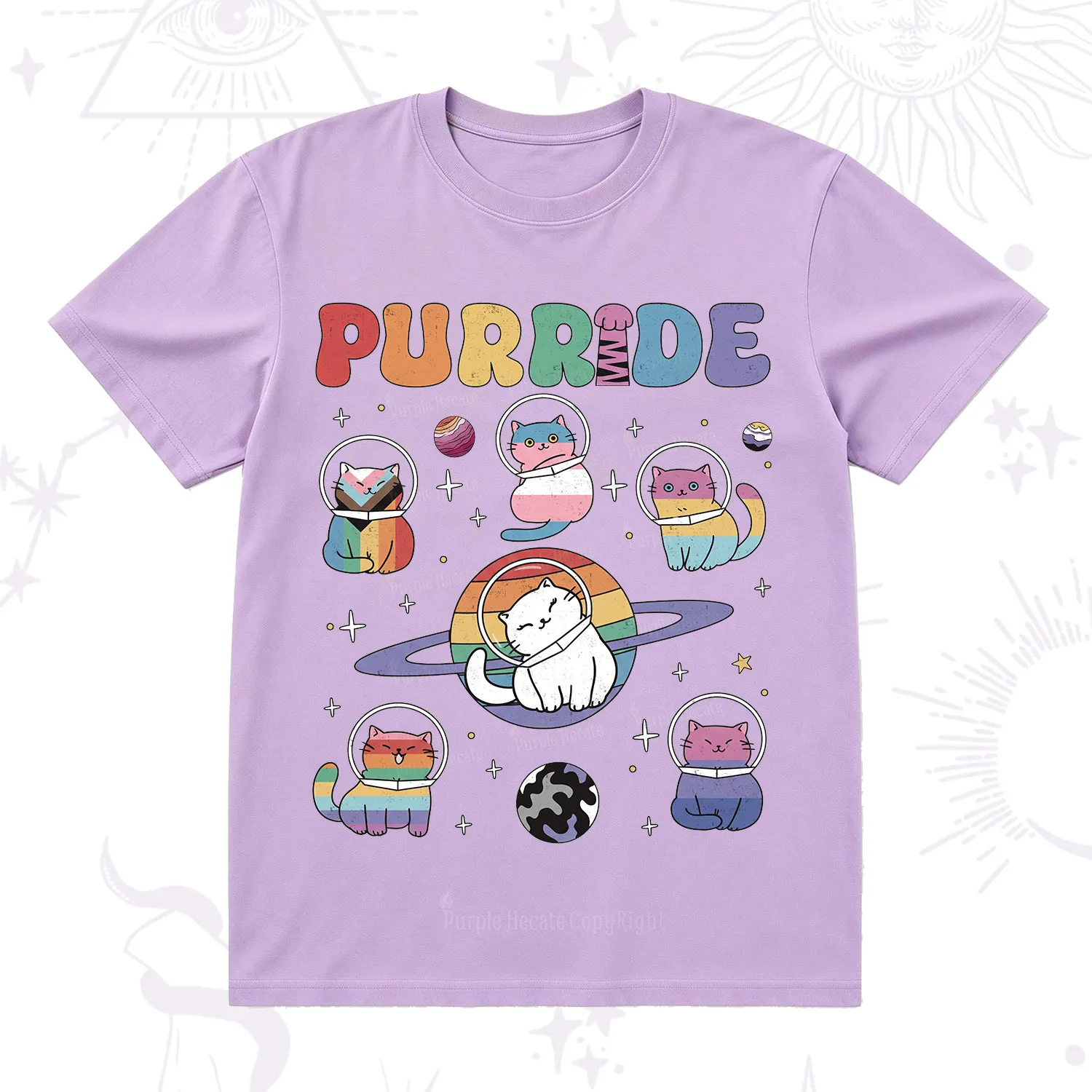 Purplehecate Purride Cat T-Shirt