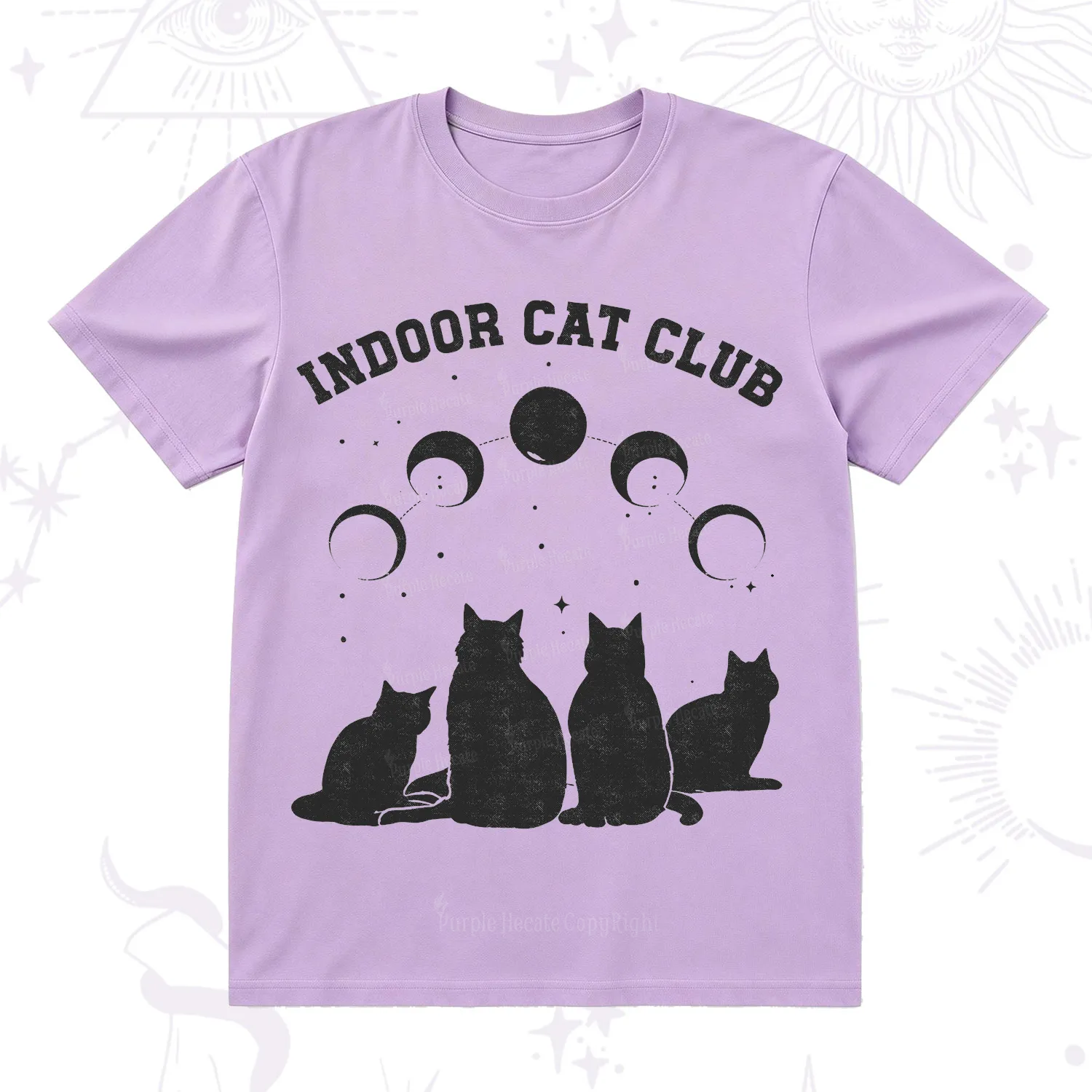 Purplehecate Indoor Cat Club T-Shirt