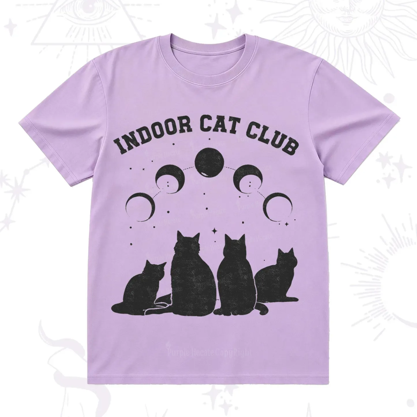 Purplehecate Indoor Cat Club T-Shirt