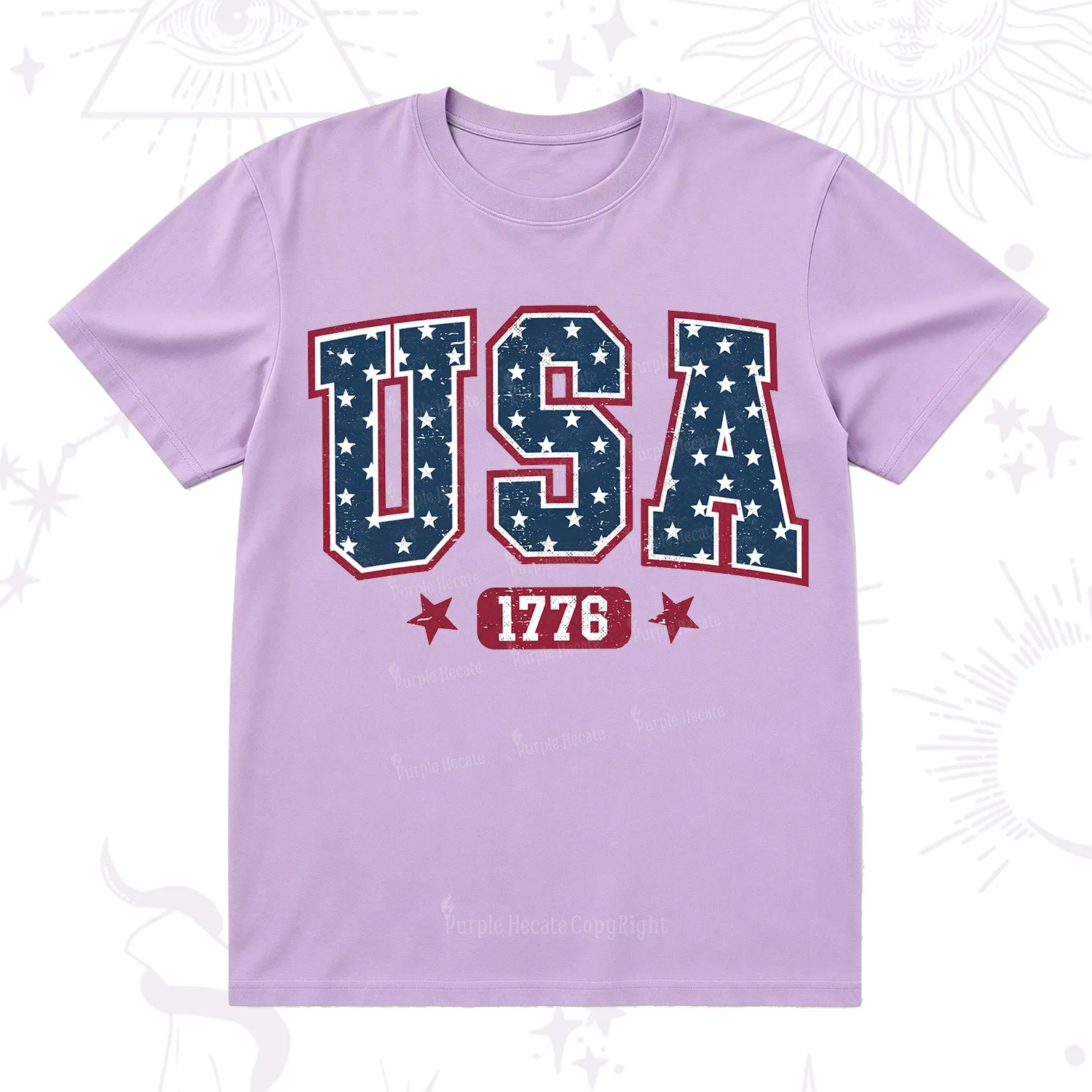 Purplehecate Retro USA 1776 T-Shirt