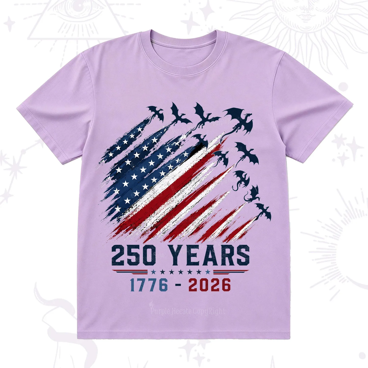Purplehecate Red White Blue 250 Years T-Shirt