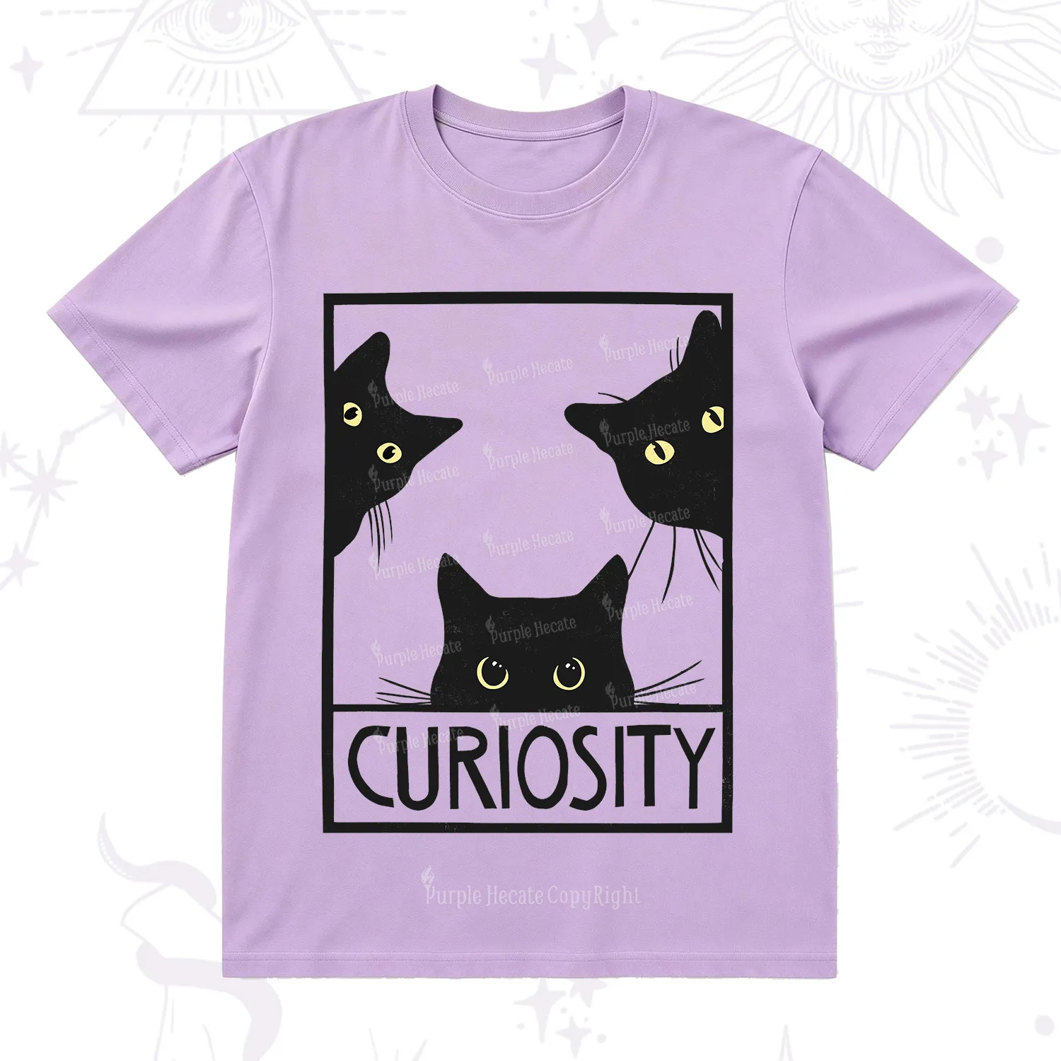 Purplehecate Curiosity Cat T-Shirt