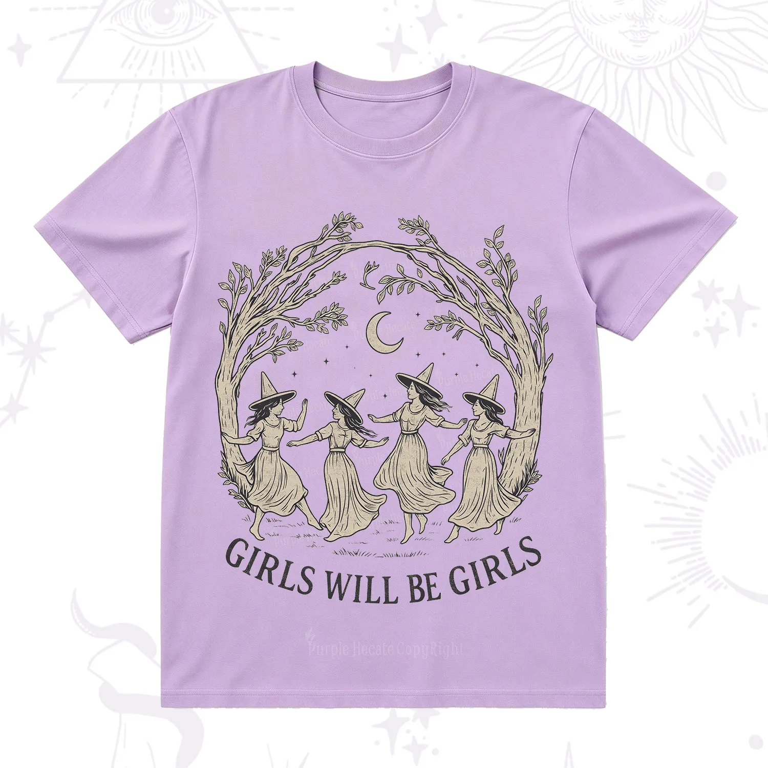 Purplehecate Girls Will Be Girls Witch T-Shirt