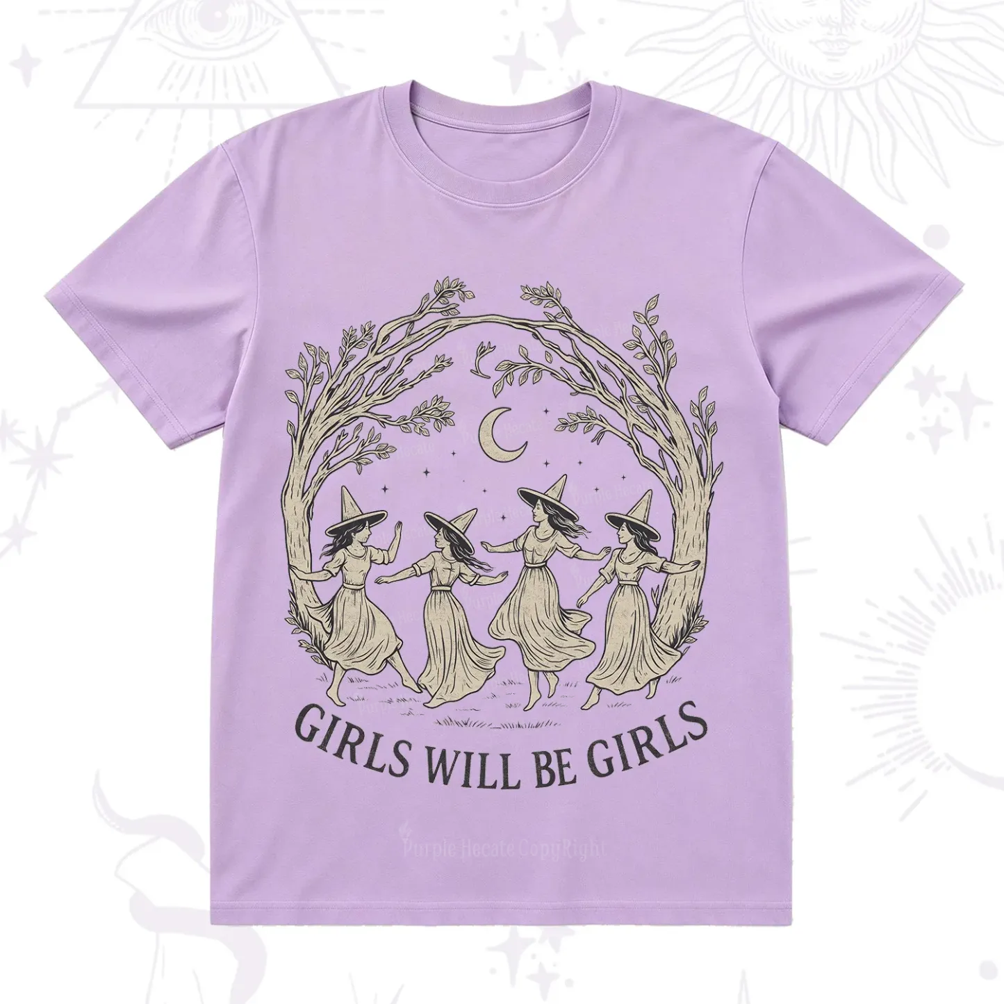 Purplehecate Girls Will Be Girls Witch T-Shirt
