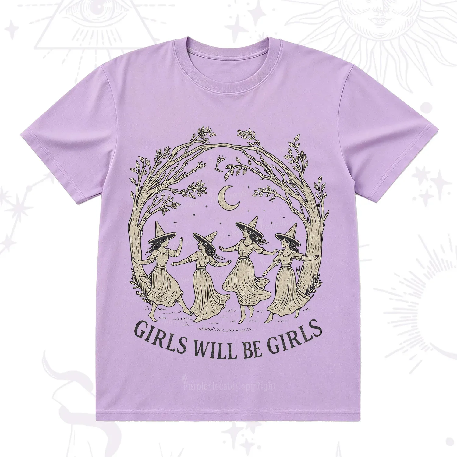 Purplehecate Girls Will Be Girls Witch T-Shirt