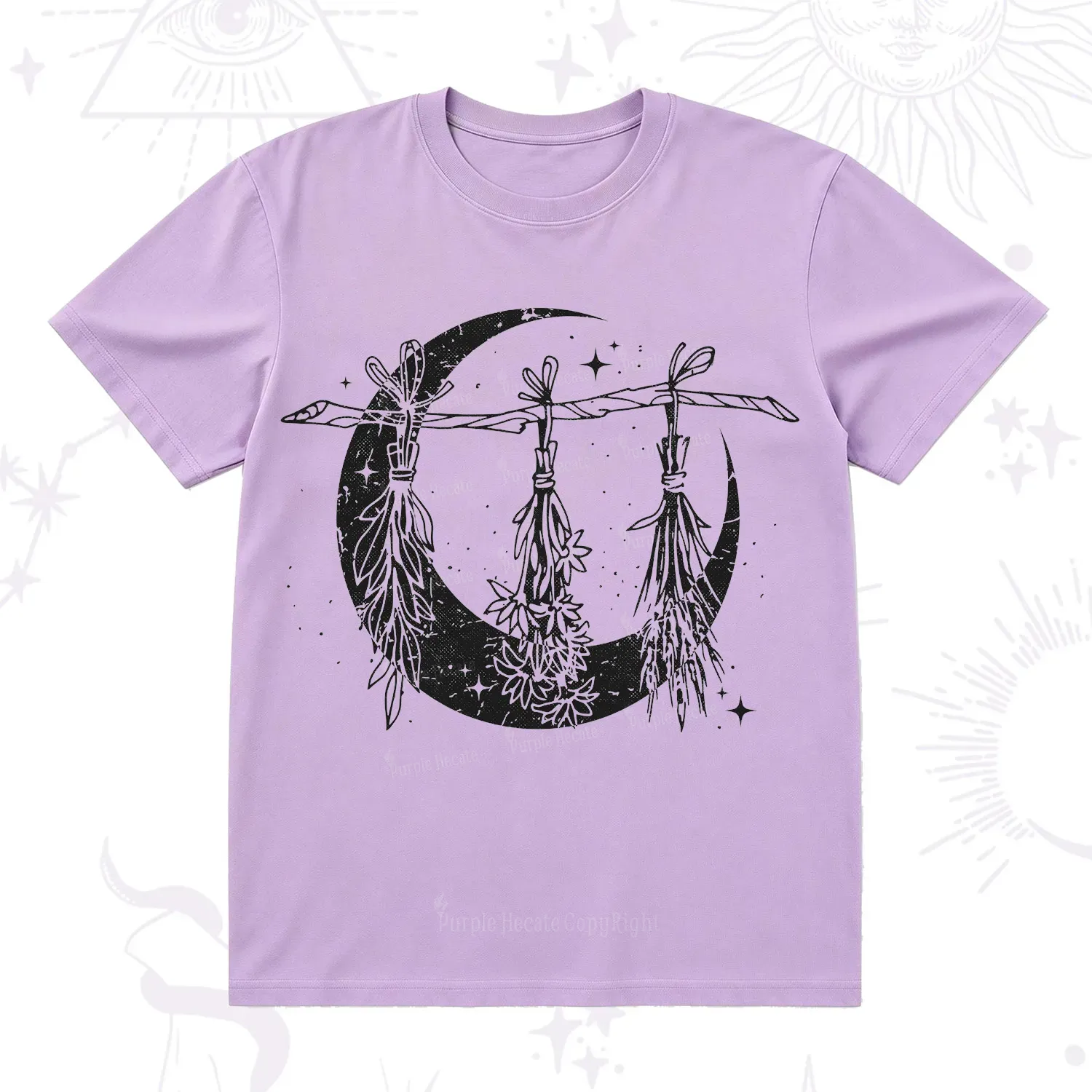 Purplehecate Witchy Moon Herbs T-Shirt