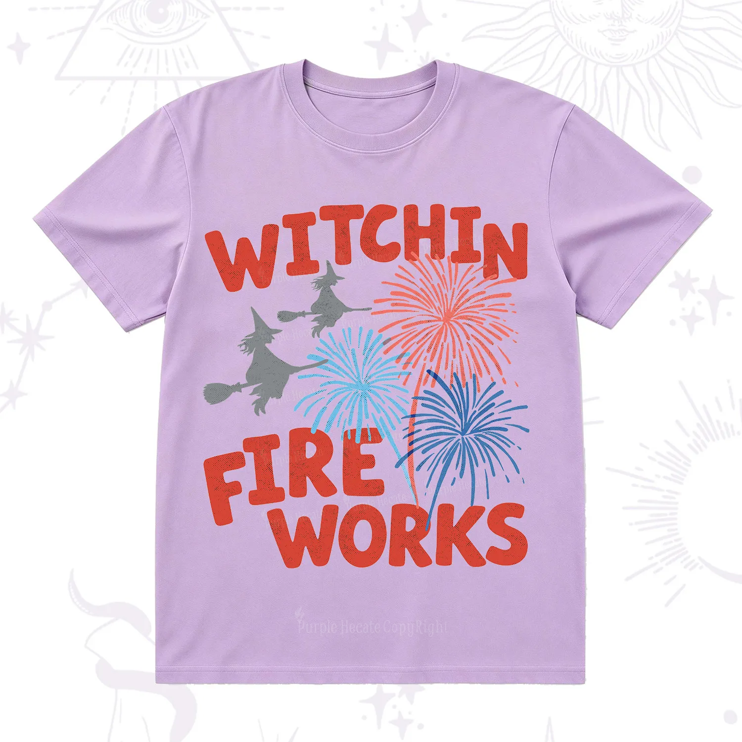 Purplehecate Witchin' Fireworks 4th of July T-Shirt