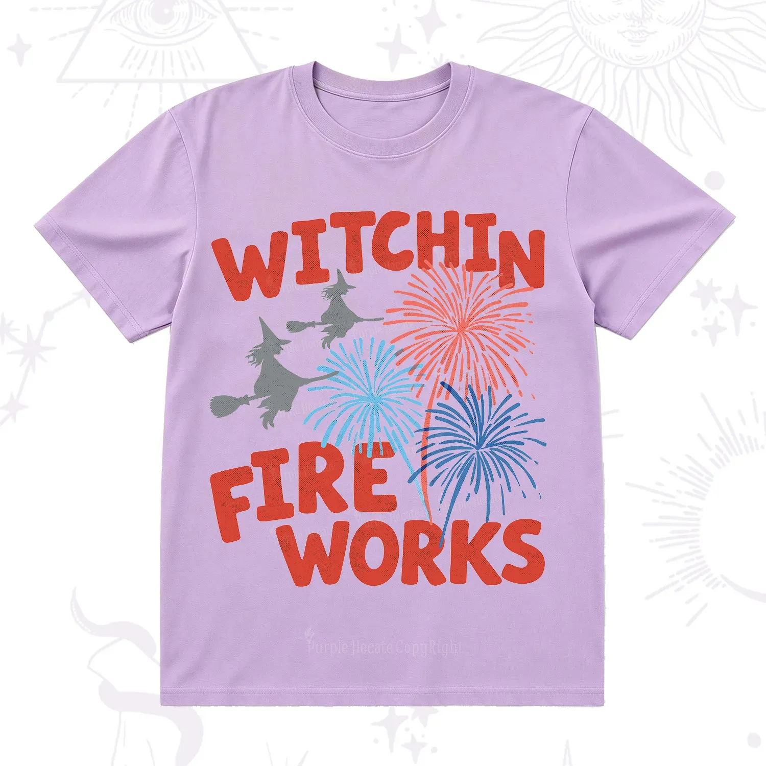 Purplehecate Witchin' Fireworks 4th of July T-Shirt