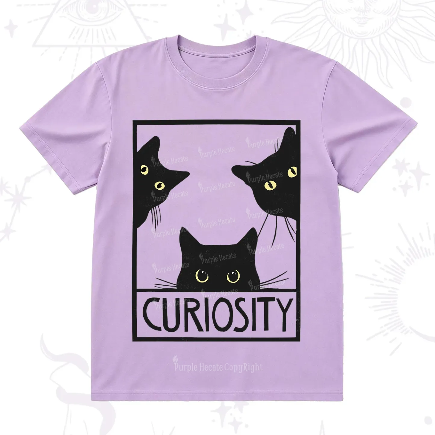 Purplehecate Curiosity Cat T-Shirt