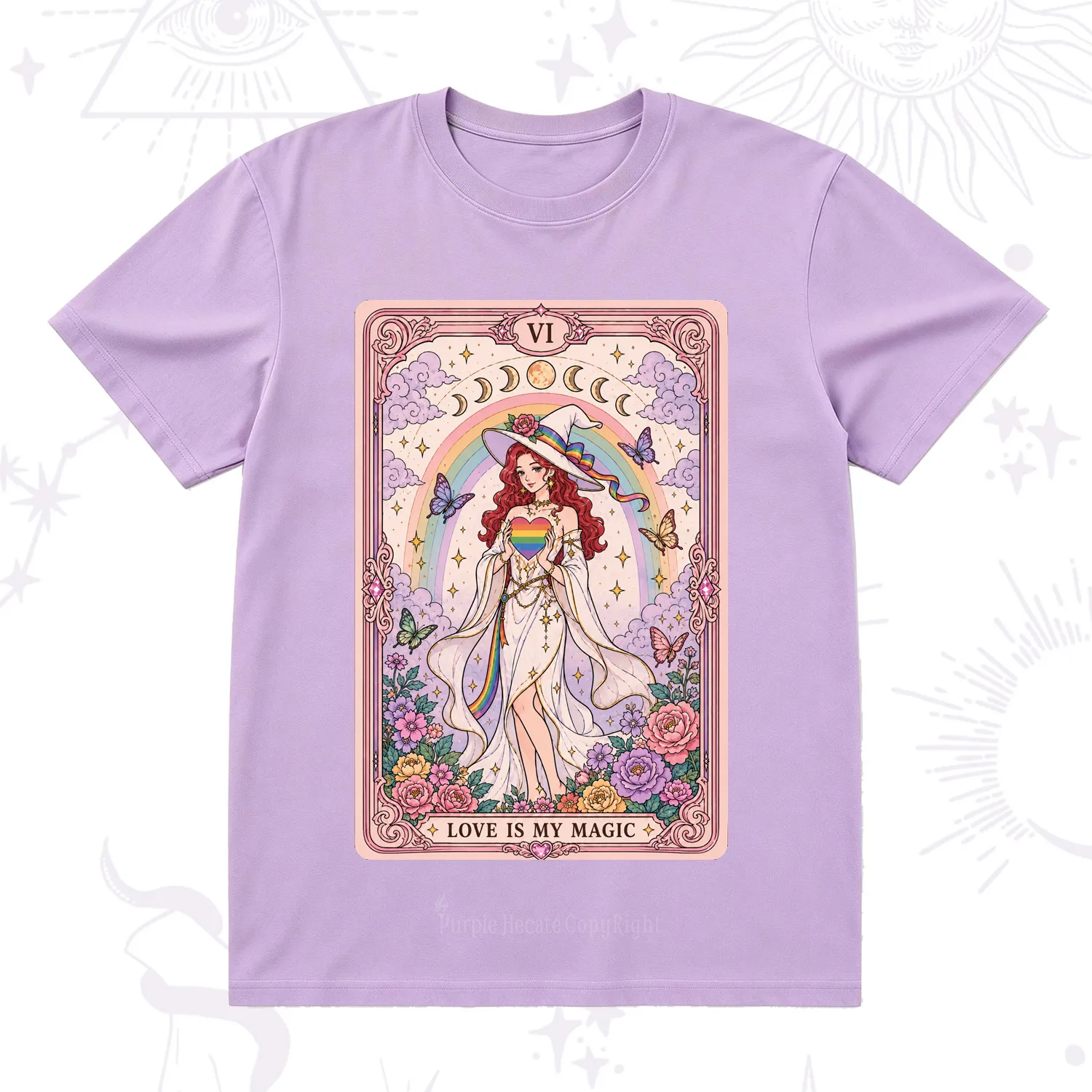Purplehecate The Love Is My Magic Tarot Pride T-Shirt