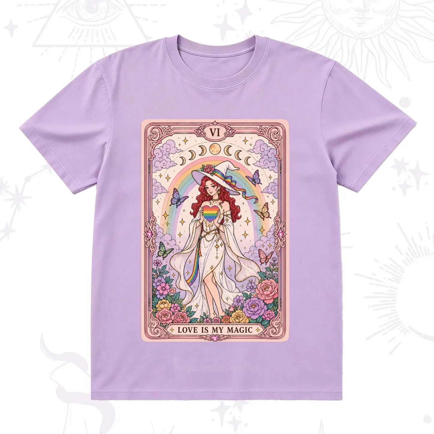 Purplehecate The Love Is My Magic Tarot Pride T-Shirt
